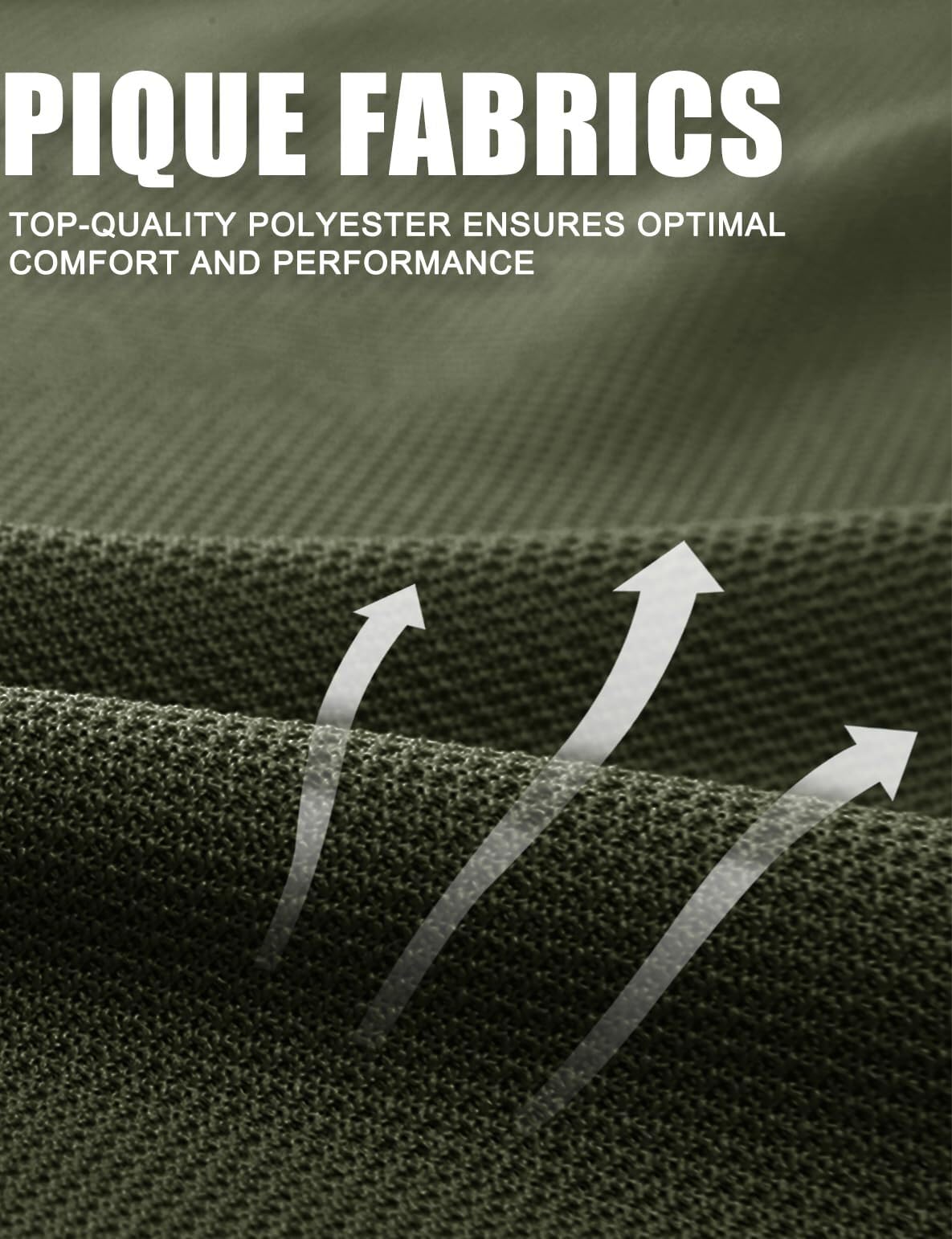 MAGCOMSEN Polo Shirts for Men Short Sleeve Golf Shirts Summer Casual Tactical Polo Shirt for Men Army Green M