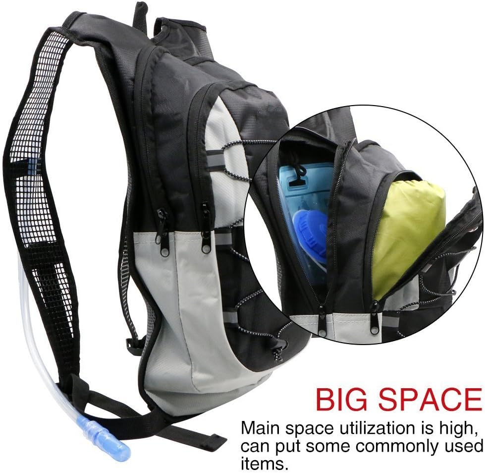 Monvecle Hydration Pack Water Rucksack Backpack Bladder Bag Cycling Bicycle Bike/Hiking Climbing Pouch + 2L Hydration Bladder