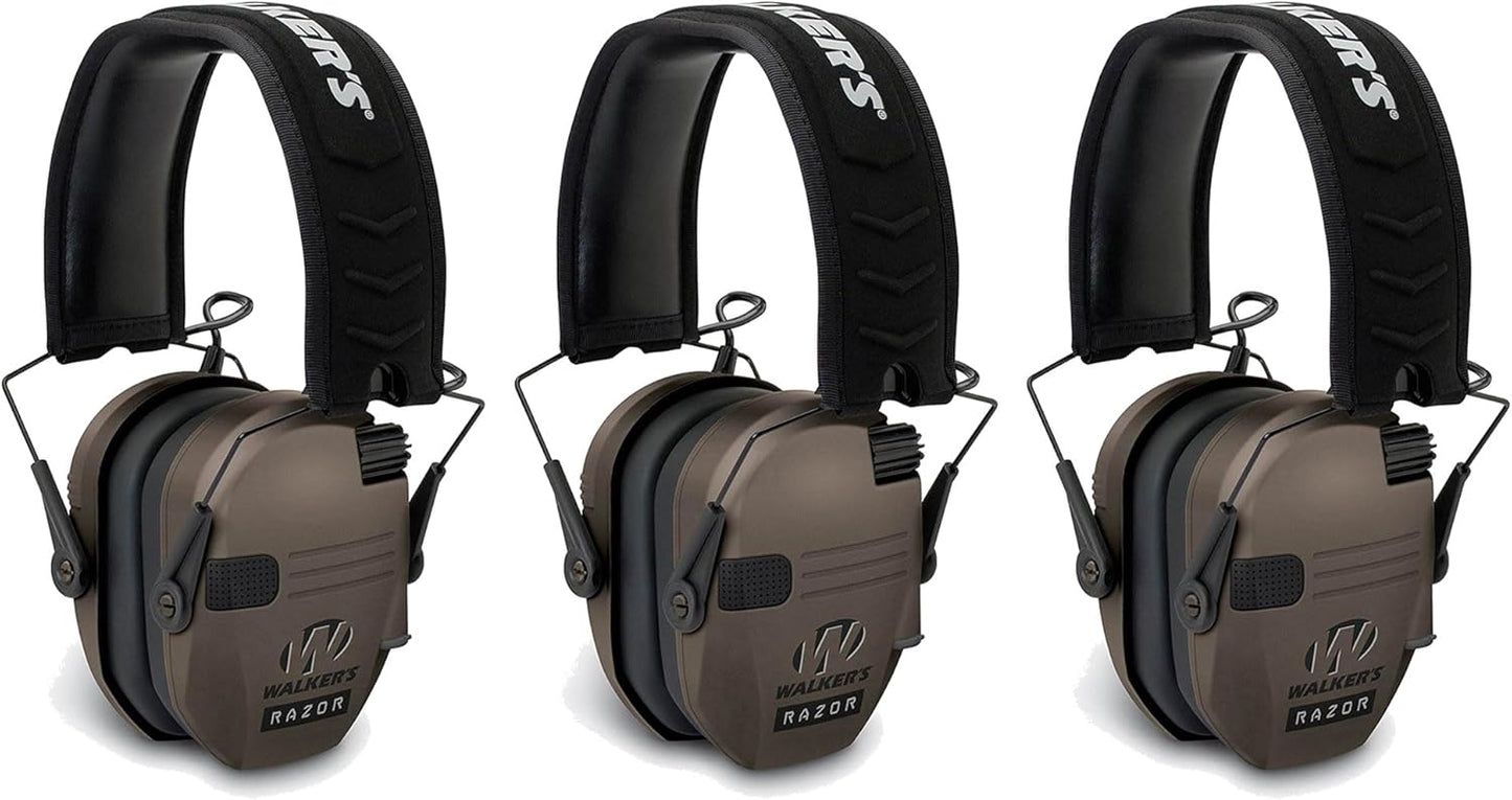 Walker's Razor Slim Shooter Electronic Hunting Folding Hearing Protection Earmuffs