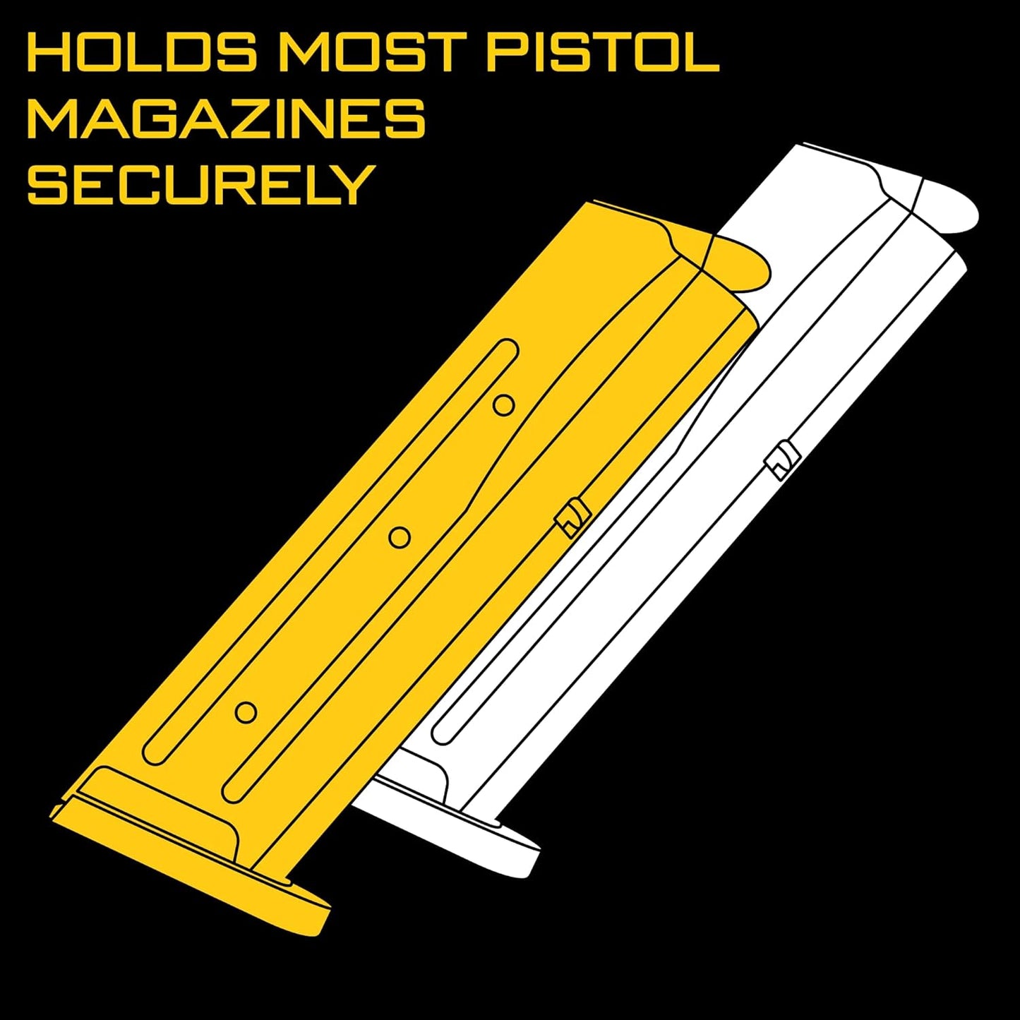 Triple Pistol Taco MOLLE Mag Pouch - Tactical Magazine Holder for Police & Military Gear