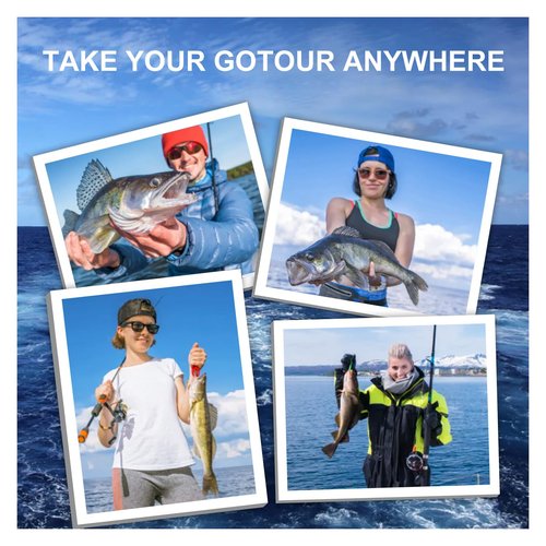 GOTOUR Fishing Lures Accessories Kit with Tackle Box, Fishing Hooks Minnow Crankbait Frog Popper Lure Worm Spoon Spinner Bait for Bass Crappie, Fishing Gear Freshwater Equipment Gifts for Men