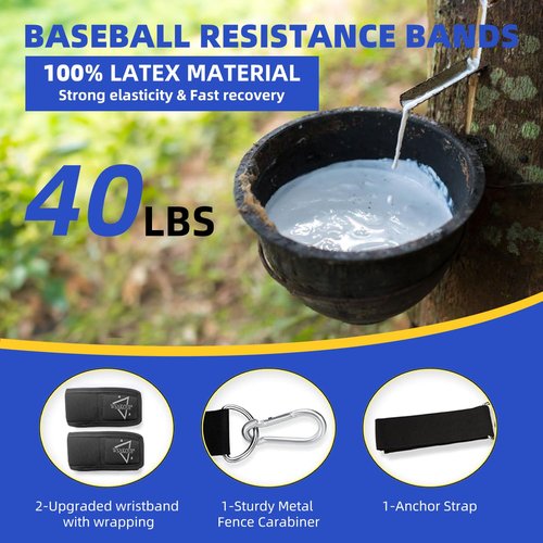 Baseball Resistance Bands - Arm Strengthening Trainer for Pitchers & Players, Softball Pitching Equipment & Sports Accessories - Grey