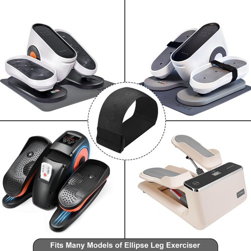 GUMWIG 2 Pcs Leg Exerciser Traction Straps, Under Desk Elliptical Pedal Band for Seniors, Secure & Stability for Electric Ellipse Equipment, Peddler Foot Exercises Machine Home Office Accessories