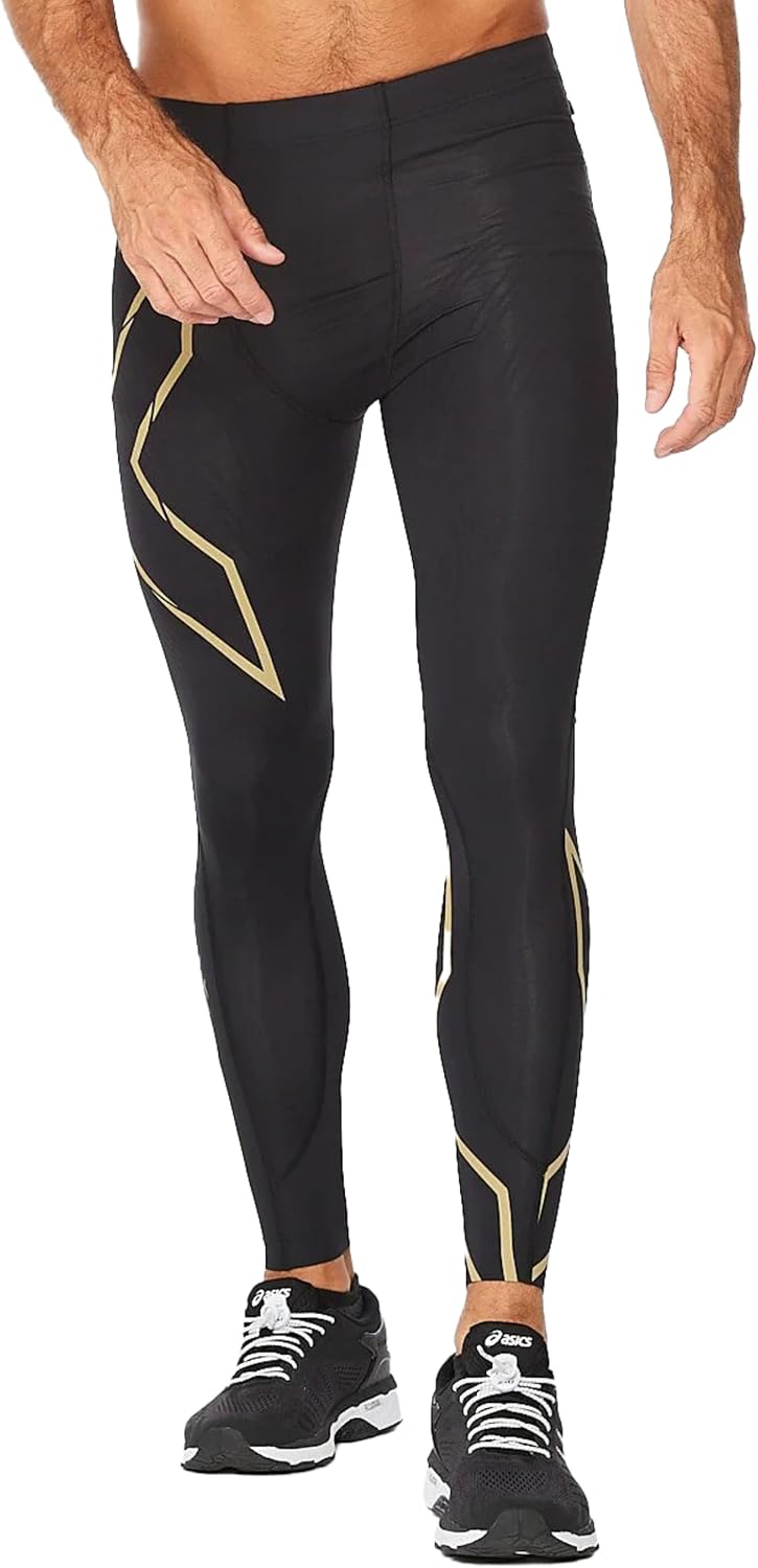 2XU Men's Light Speed Compression Tights - Lightweight & Flexible Support for Improved Running Performance