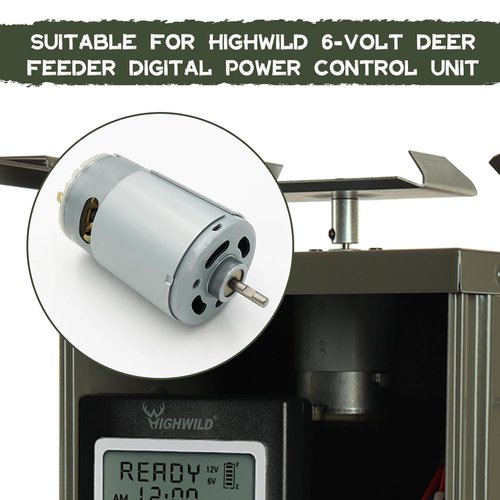Highwild 6-Volt 1/8" Shaft Feeder Replacement Motor