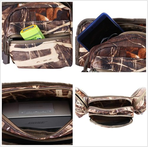 Camo Hunting Fanny Pack Military Waist Bag Hip Belt Bumbag Pouch for Hiking Climbing Outdoor