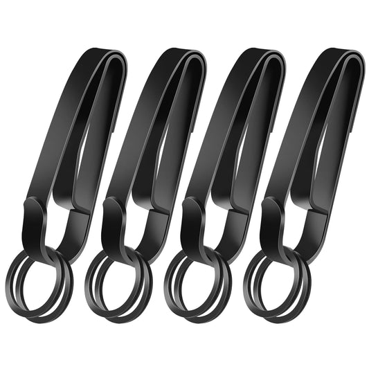 Manesi Duty Belt Key Holder, 4PCS Superior Key Ring Holder, Upgraded Quick Release Belt Key Clip with Keyrings for Police, Law Enforcement and Workers
