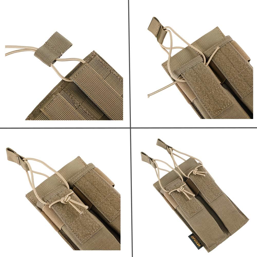 EXCELLENT ELITE SPANKER Open Top Single/Double/Triple Kriss Mag Pouch Tactical Molle MP7 Magazine Pouch