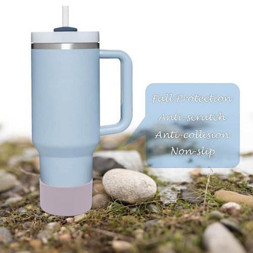 TFAK Protective Silicone Boot for Stanley Quencher Tumbler 30 oz 40 oz & IceFlow 20oz 30oz & Hydro Flask Water Bottle 12-24oz & YETI Bottle & Vmini Bottle & Simple Modern Bottle