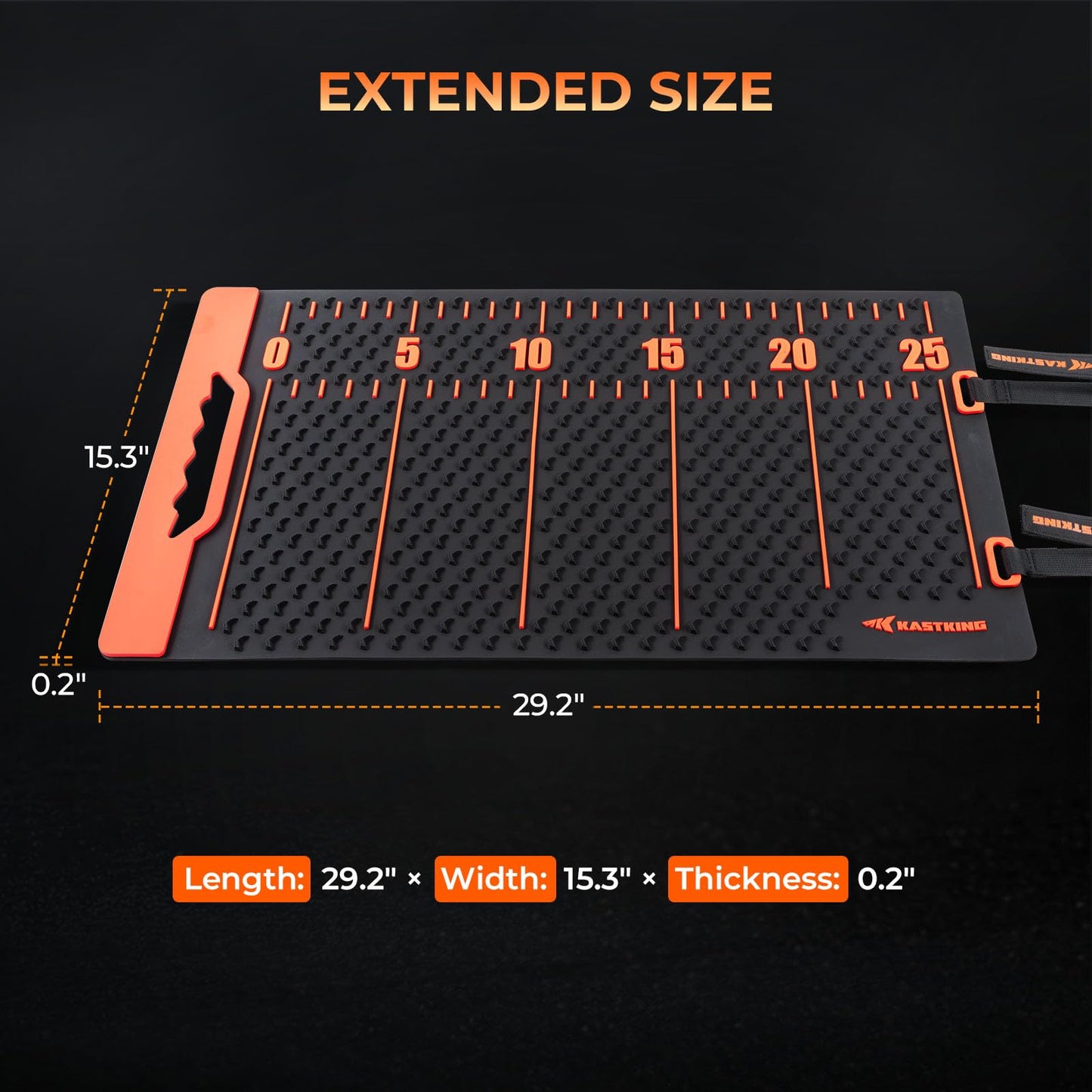 KastKing EZ Fillet Fish Fillet Mat, Anti-slip Texture With 25" Integrated Ruler, Extended Dimensions, Easy to Clean Material, Portable Storage, Fish Cutting Board