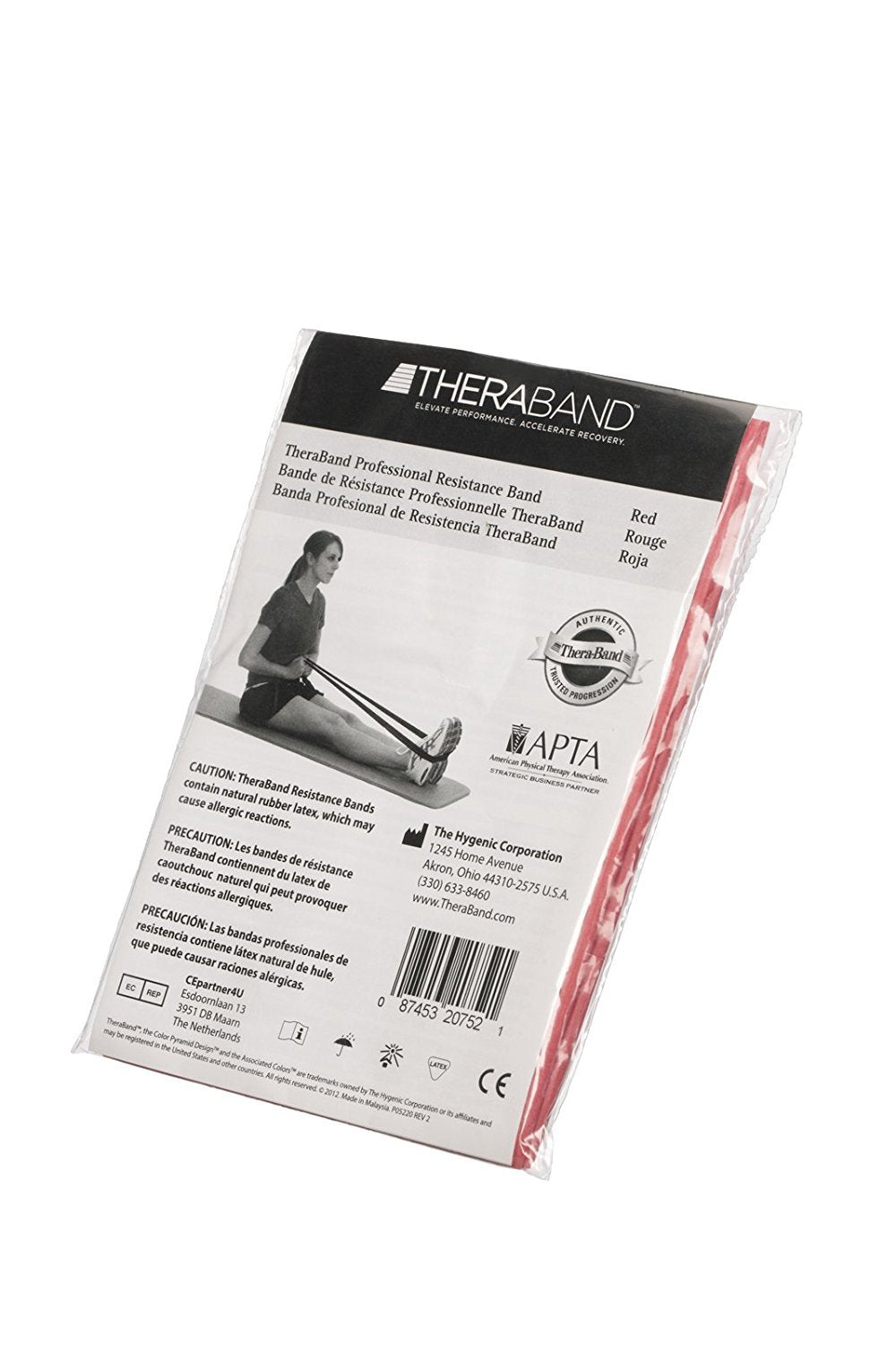 THERABAND Resistance Bands, 5 Foot, 15 Count Professional Latex Elastic Bands For Upper & Lower Body Exercise, Physical Therapy, Pilates, At-Home Workouts, & Rehab, Heavy Green, Intermediate, Level 3