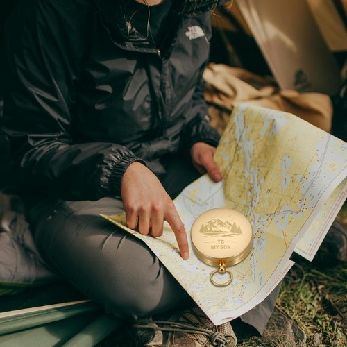 to My Son Compass from Mom Dad, Valentines Day Gifts for Teens 16-18 Boys Gifts for Son Gifts from Mom Compass Gifts for Son Birthday Gifts Valentines for Son Compass Hiking Survival for Teenager Kid