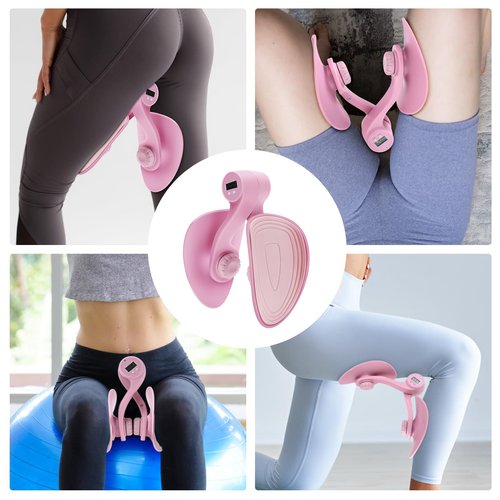 Senprity Thigh Master LED Digital Display Inner Thigh Exercise Equipment Pelvic Floor Muscle Trainer Ideal for Postpartum Mothers Sedentary Lifestyles Thigh Fat Reduction and Shaping Home Gym Workout