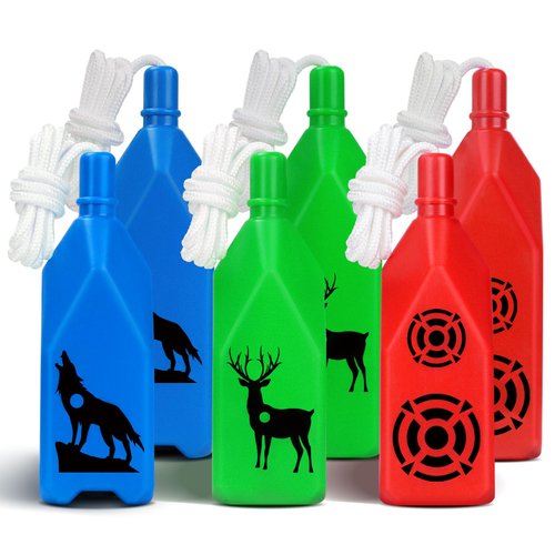 Ideagle 6 Pack Shatterproof Bottle Shooting Targets, Plastic Bottles for Backyard Shooting, with Hanging Rope for Target Practice, Ideal for Indoor and Outdoor Training