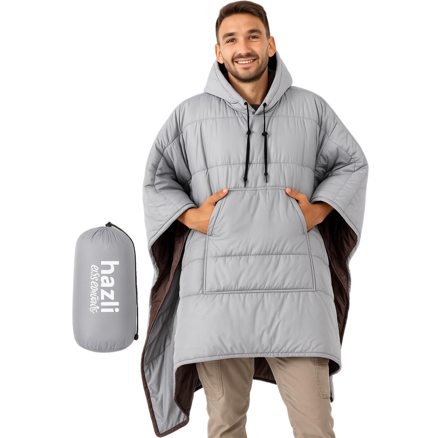 hazli Warm Camping Blanket - Stadium Blanket, Wearable Sleeping Bag Adult, Stadium Sack, Stadium Blankets for Cold Weather, Outdoor Sports Mom Essentials, Stadium Sak, Outdoor Blanket for Sports