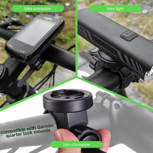 Bike Light Mount, Compatible with Garmin iGPSPORT Cycplus XOSS Bike Computer,Compatible with TOWILD Magicshine OLIGHT Bike Light