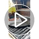 Reversible Cast Iron Griddle with Grill Press Set - 16.75 Inch, Double-Sided Cooking Surface