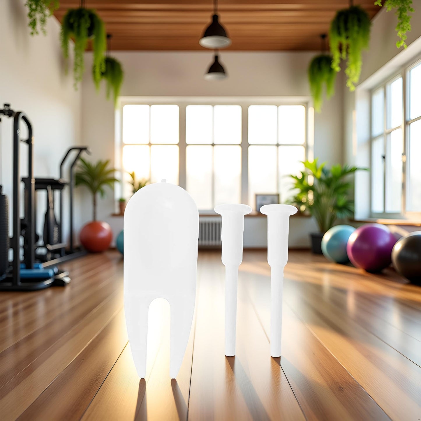 Junfamilee 3Pcs/Bag Ball Fitness Exercise Ball Air Stopper Plug Pin Adapter Kit, Universal Air Stopper Plugs, 3 Set, 3 Pieces, 3 in Package