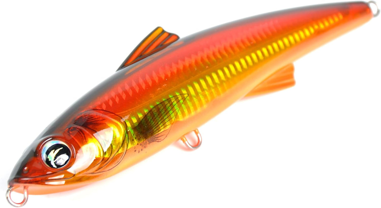 Hornet Saltwater Fishing Lure 2.9oz 7in Topwater Popper Hard Bait Floating Pencil Lure for Kingfish/Tuna/Mackerel/Marlin/Mahi Mahi Offshore Trolling Onshore Floating Crankbait