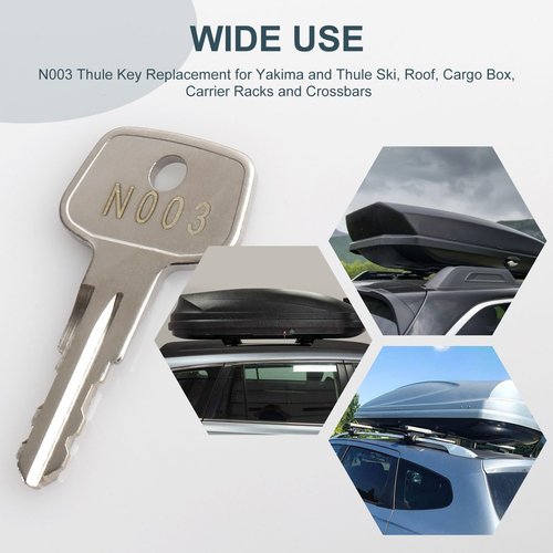 N003 Thule Series Frame Keys,Thule Key Replacement for Thule Ski,Roof,Cargo Box,Carrier Racks and Crossbar [Code N003]