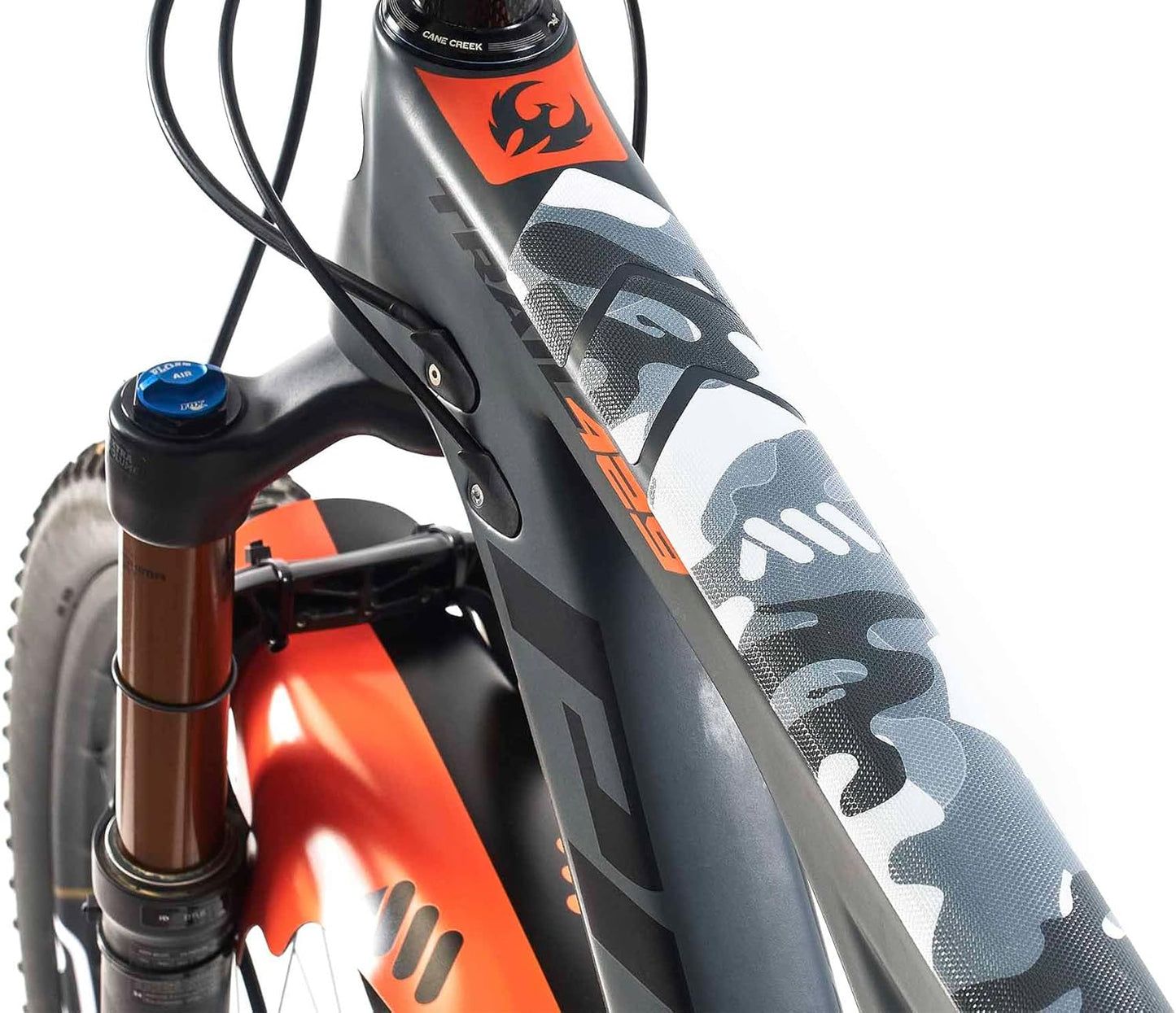 All Mountain Style Bike Frame Protector Universal Fit - 9-Piece Set for Down Tube, Chainstay, Cable Wear, High-Impact Honeycomb PVC to Protect Your Bike from Scratches, Chips and Dings