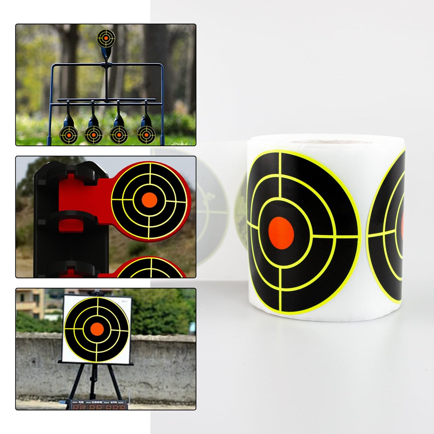 3 Inch Splatter Shooting Splatter Targets Stickers, 200 Pcs Self Adhesive Splatter Targets Paper for Shooting for Rifle, BB Gun, Pellet, Archery Bow
