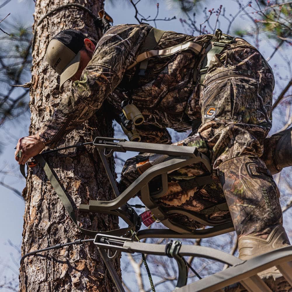 Summit Treestands OpenShot SD Climbing Treestand - Lightweight, Mossy Oak Camouflage