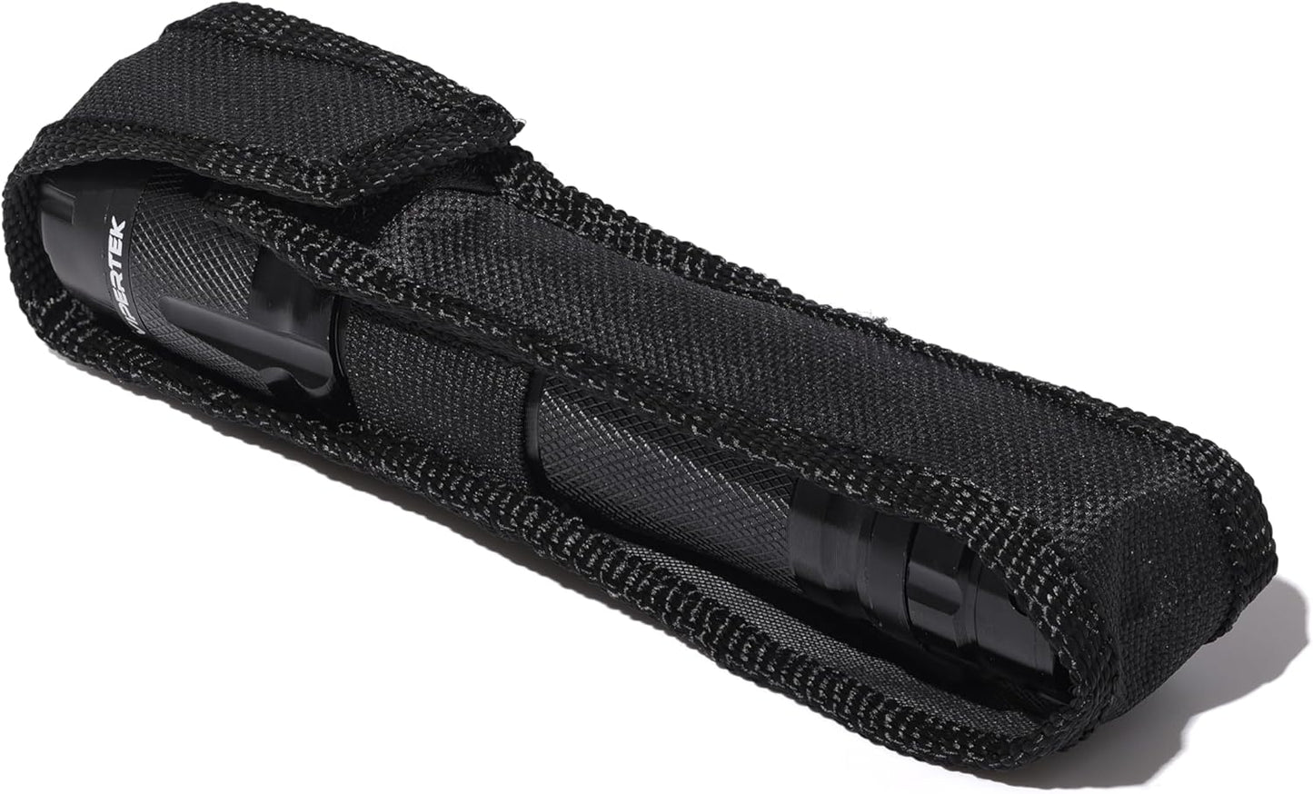 VIPERTEK VTS-T03 Aluminum Stun Gun for Self Defense Rechargeable with LED Flashlight, Black