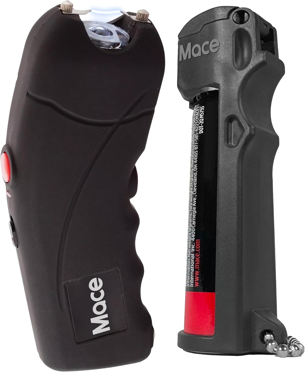 Rechargeable Mace Stun Gun for Self Defense - High Voltage with Bright LED Light