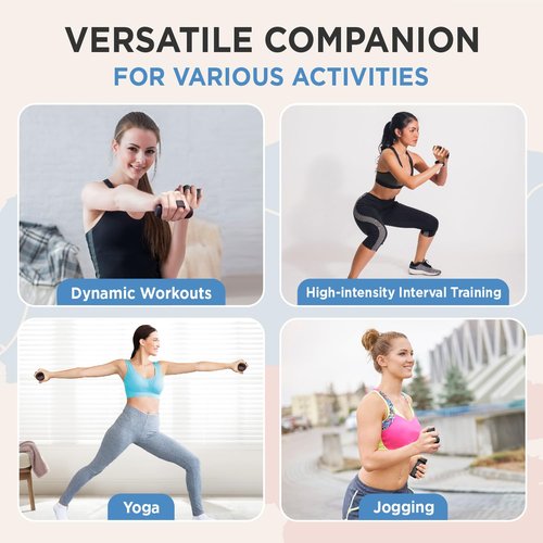 Yoga Weights for Yoga Workouts Fitness Exercises, Hand Weights Dumbbells Set for Body Sculpting & Toning - Elevate Your Workout (Black)