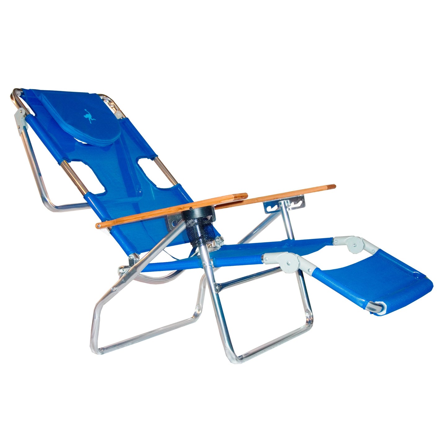 Ostrich 3 N 1 Beach Chair/Lounger Color: Blue [3N1-1001B] & Sport-Brella Versa-Brella 4-Way Swiveling Sun Umbrella (Midnight Blue)