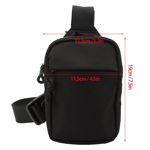 Cross Body Bag, Lightweight Breathable Mesh Waterproof Crossbody Bags for Women Man Outdoor Sports, Hiking, Cycling, Mountaineering, Travel(Black)