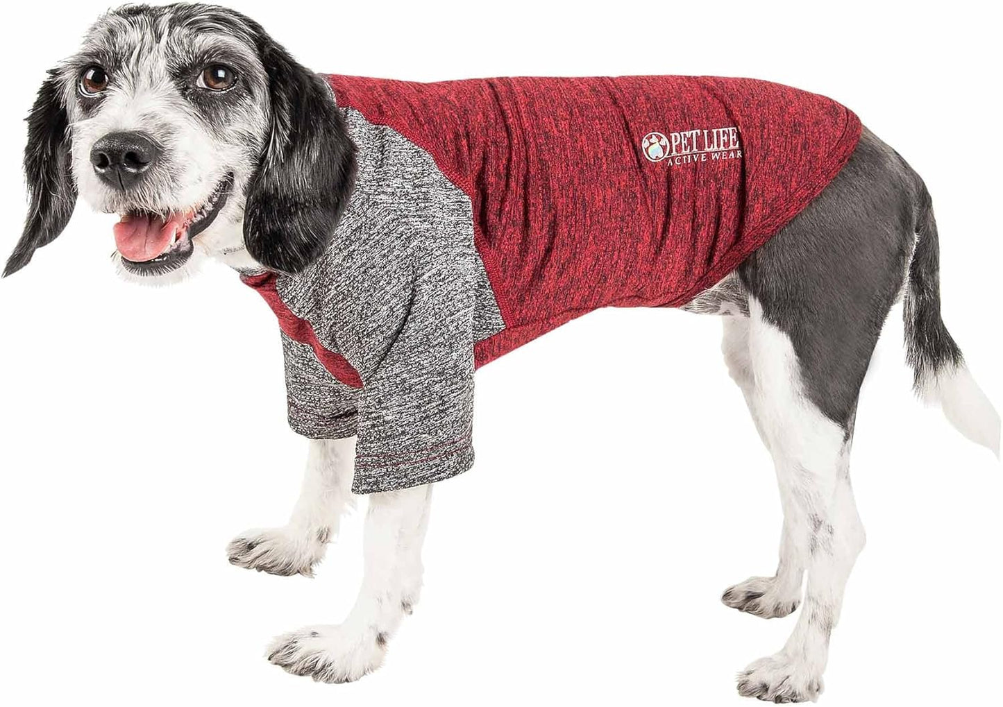 Pet Life ® Active 'Hybreed' 4-Way Stretch Two-Toned Performance Dog T-Shirt X-Large
