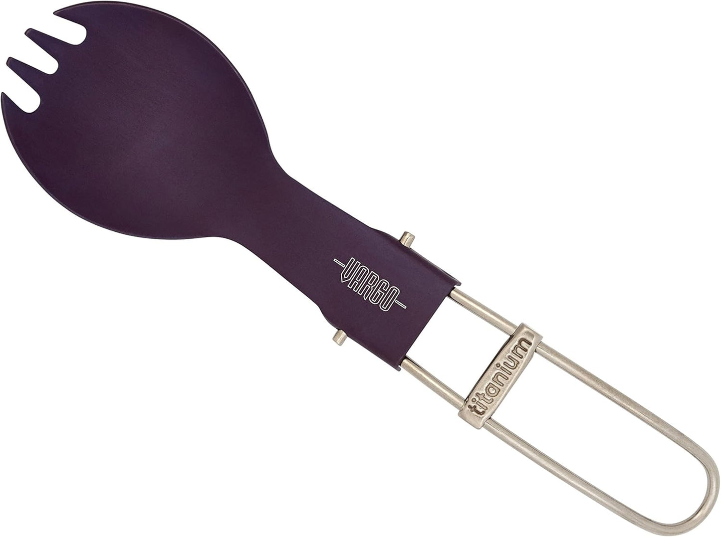 Vargo Titanium Folding Spork, Blue - Ultralight, Compact and Durable