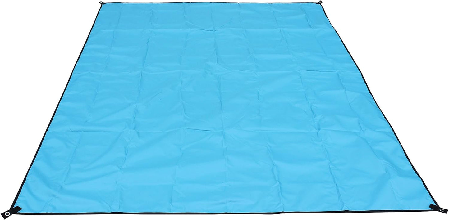 WoneNice 10x10 FT Waterproof Camping Tarp, Lightweight UV Protection Camping Cover for Tents, Beach, Picnics, Car and Adventure, Army Green