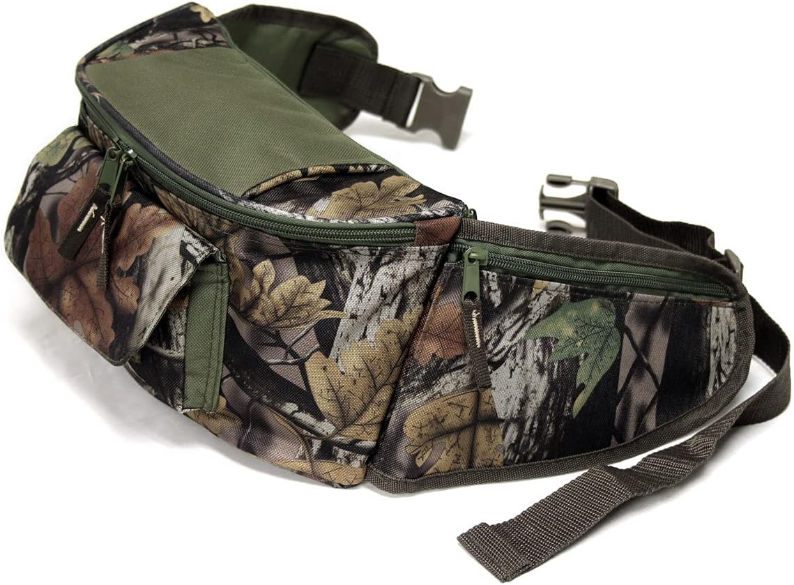 Preferred Nation Extra Large Camouflage Fanny Waist Pack (Set of 2), Sling Shoulder Bag | Great for Camping, Hiking, Hunting, Day Trips Camo