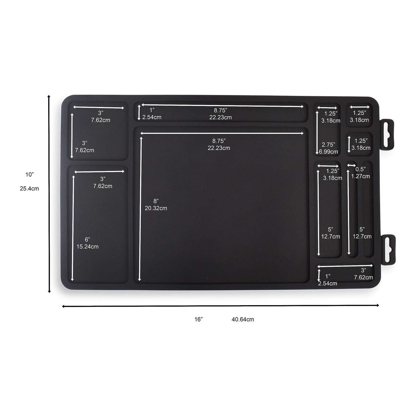 Yolju Gun Cleaning Mat -Maintenance Accessory -Moulded Storage Compartments -for Keeping Tools Secure/Organized -Complete with Cleaning Swab Sticks