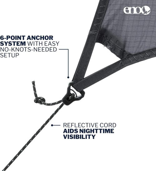 ENO, Eagles Nest Outfitters ProFly Rain Tarp, Ultralight Hammock Accessory