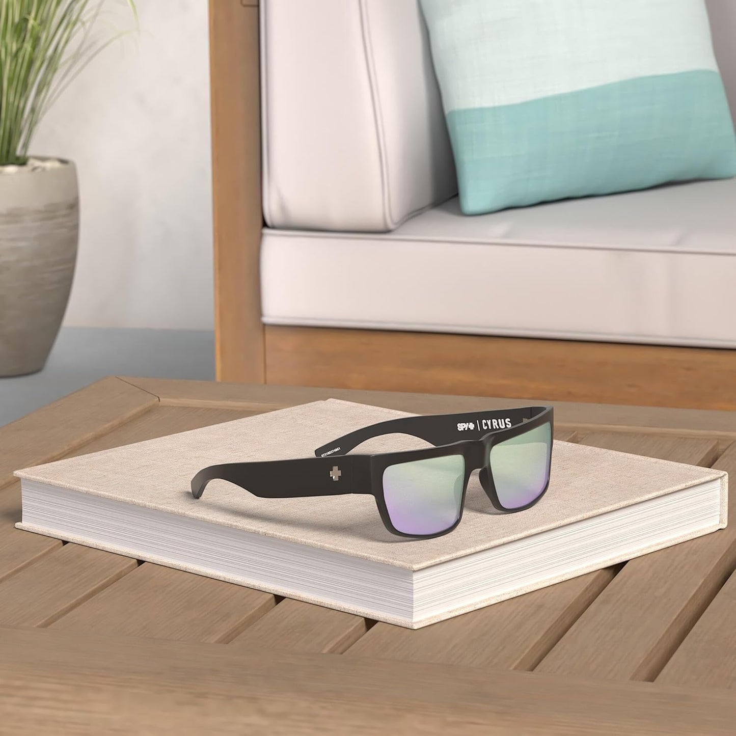 SPY Optic Cyrus, Square Sunglasses, Color and Contrast Enhancing Lenses