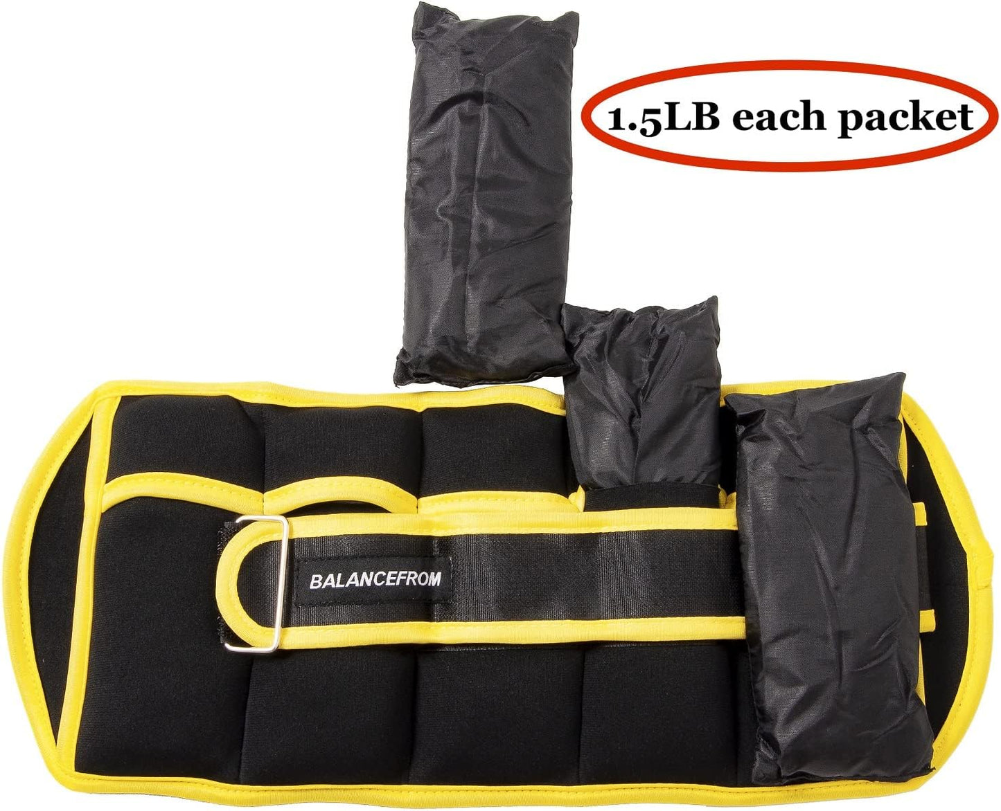 Fully Adjustable Ankle Wrist Arm Leg Weights, 1-20LBS, Multiple Options