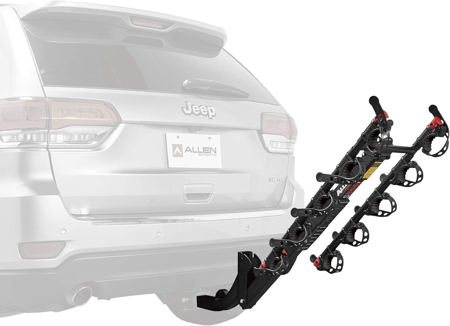 Allen Sports Deluxe Locking Quick Release 5-Bike Carrier for 2 in. Hitch, Model 552QR , Black