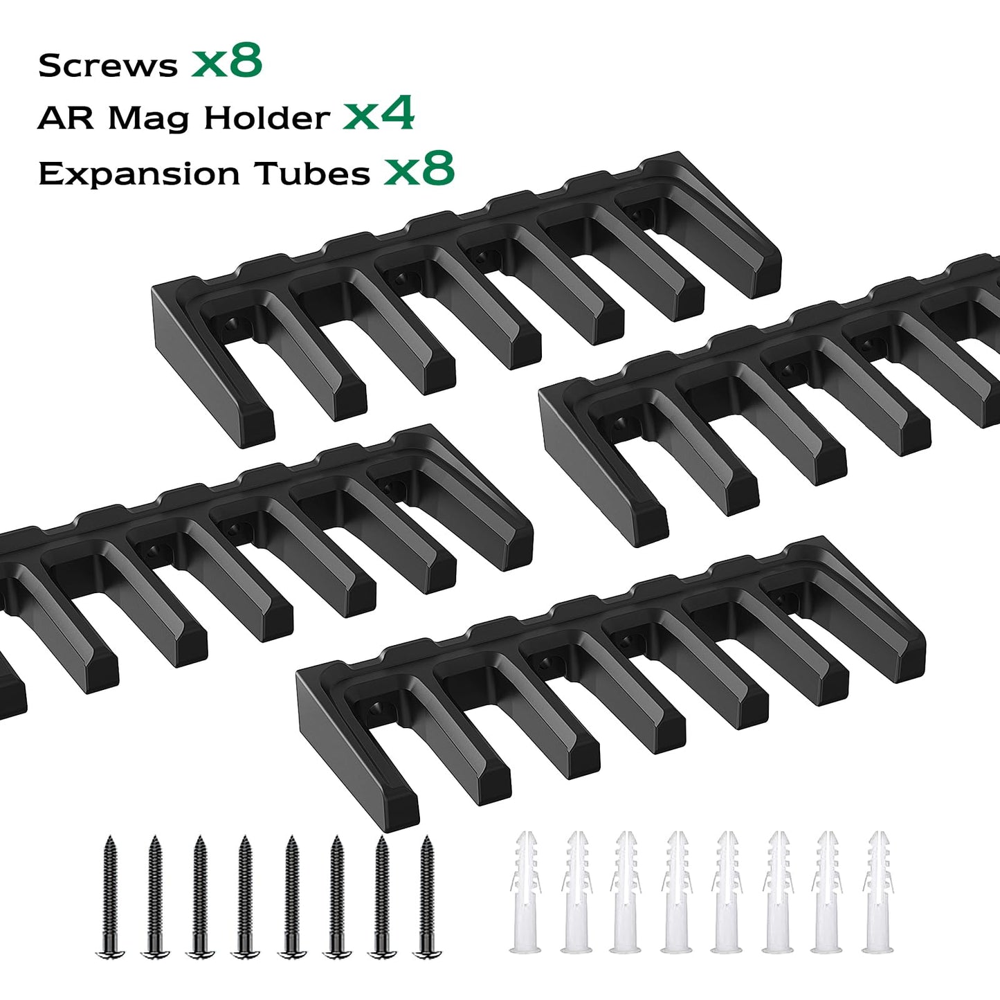 Aoanoko PMAG Rack Wall Mount,Mag Holder|AR Magazine Hodler|Wall Mount Display Mag Storage,Home Magazine Storage Rack,Mag Rack for Gun Safe,Locker,Cabinet,Shelf