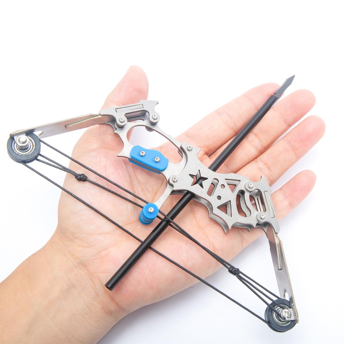 5.9" Compound Bow and Arrow Set, Mini Archery Bow Set with 12 Arrows, Left and Right Hand Mini Compound Bow for Hunting Shooting Practice Fun Games (5.9" Compound Bow and Arrow Set)