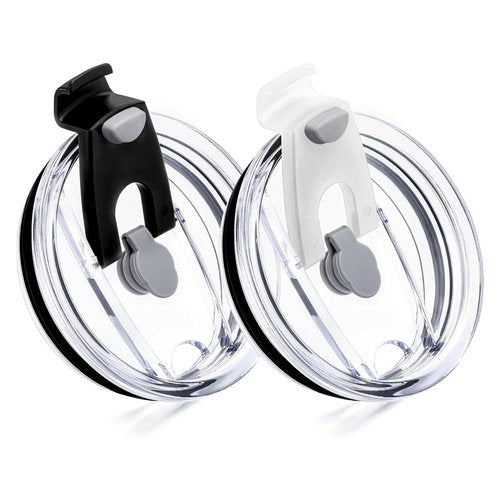 Replacement Flip Lid for 30/40 oz Tumbler,Fit for 30oz Yeti Tumbler, Ozark Trail and More,2 Pack Spill Proof Lids,Cover for 30 OunceTumbler,Cup （2Pack）