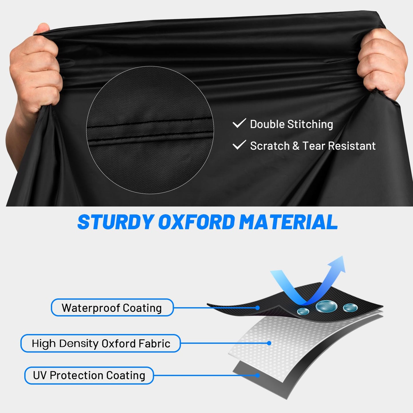 Favoto Bike Cover Waterproof Outdoor - Bicycle Covers for 1 or 2 Bikes Outside Storage Rain Dust Sun Wind Proof with Lock Hole Storage Bag for Ebike Mountain Road Electric Bike