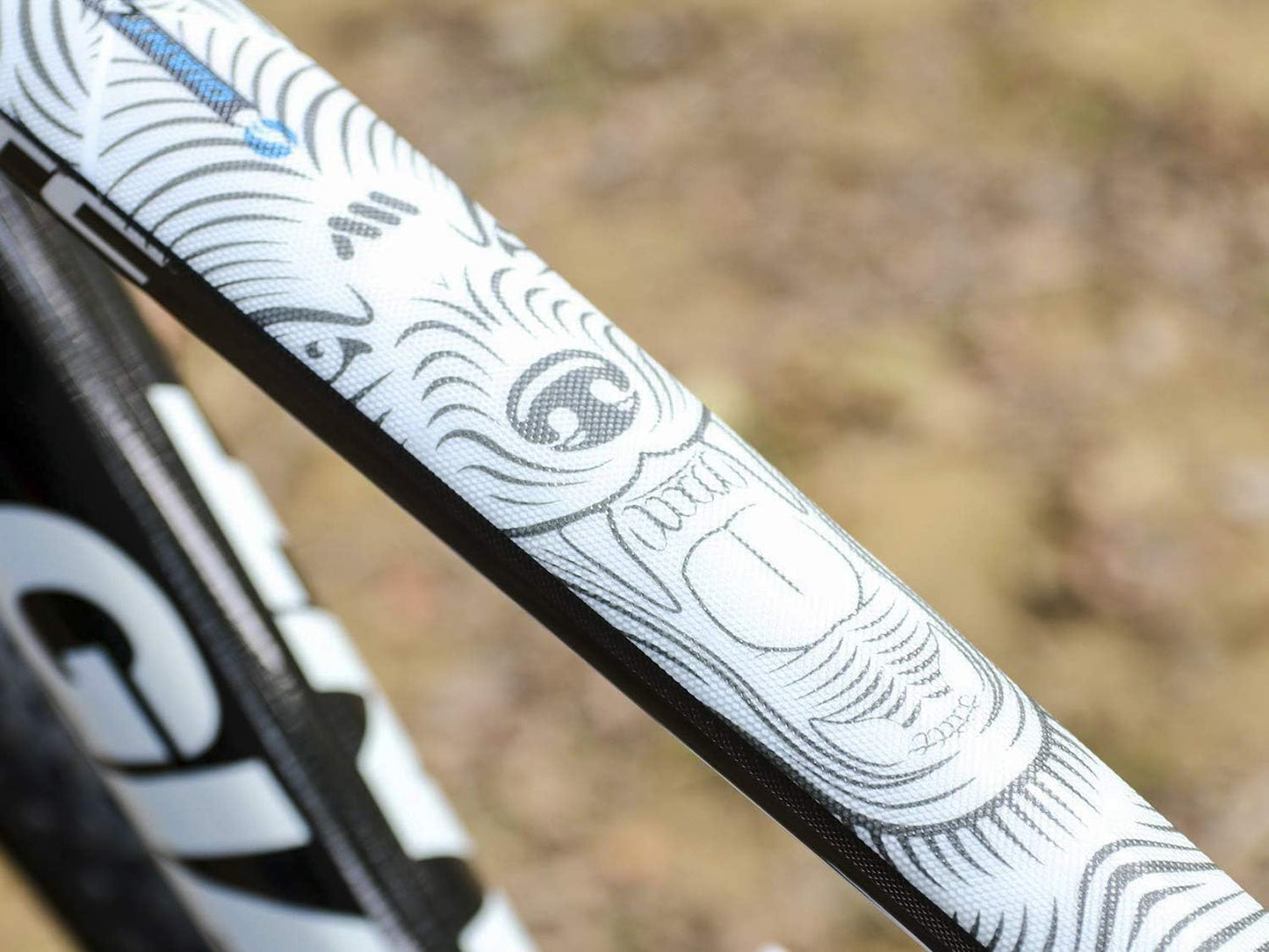 All Mountain Style Bike Frame Protector Universal Fit - 9-Piece Set for Down Tube, Chainstay, Cable Wear, High-Impact Honeycomb PVC to Protect Your Bike from Scratches, Chips and Dings