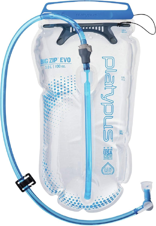 Platypus Big Zip EVO Taste-Free Water Reservoir/Hydration Bladder, 2-Liter