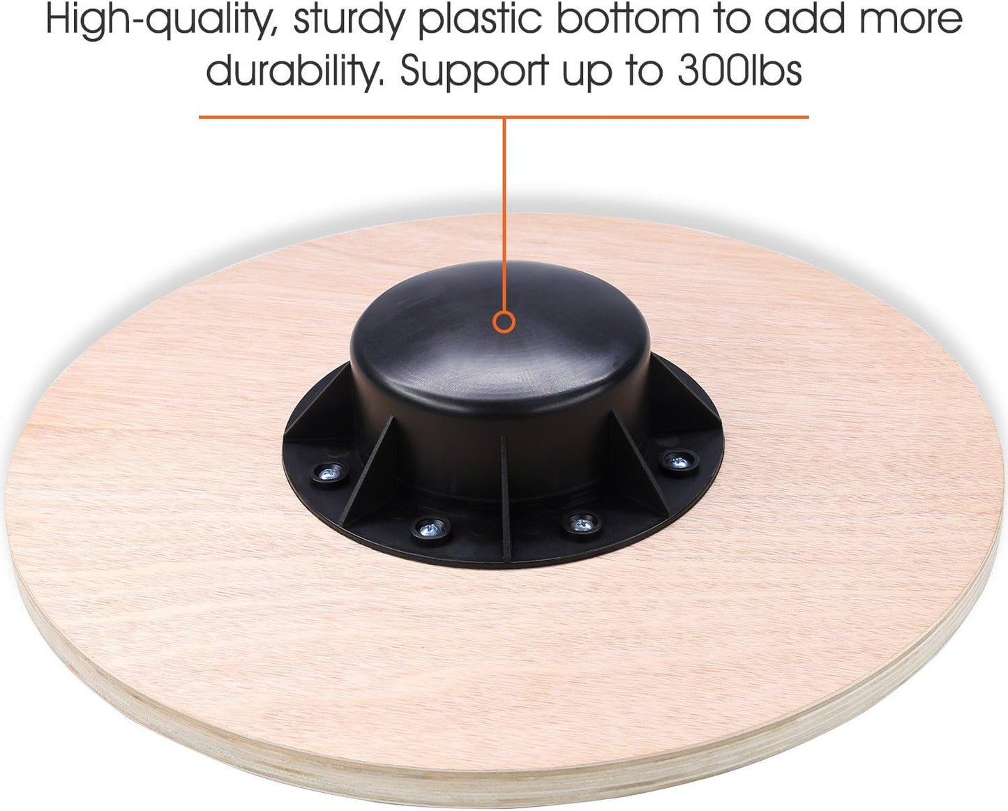 Yes4All Versatile Wooden Wobble Balance Board, Balance Trainer for Mobility Training, Standing Desk, Core Training, Exercise Balance Stability Trainer