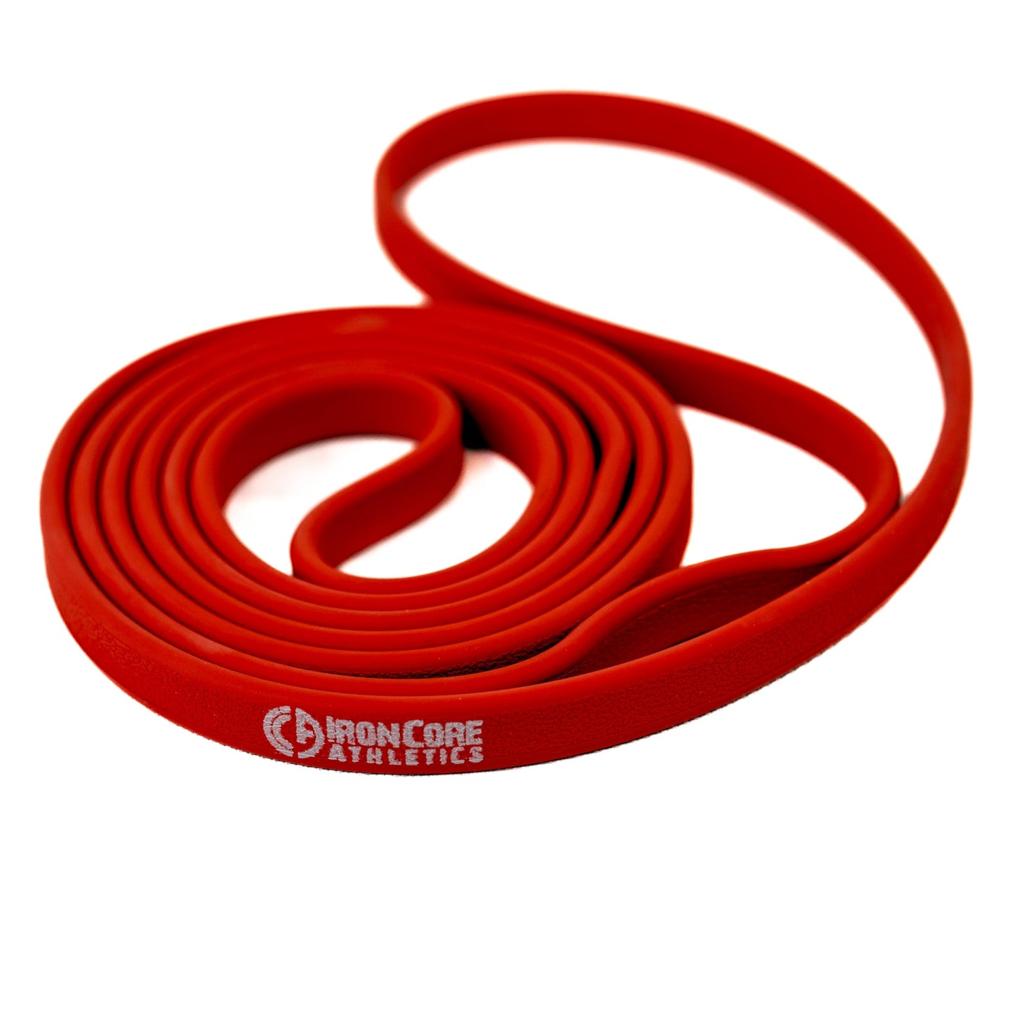 Iron Core Athletics Red Exercise Band - Premium Resistance Bands for Strength Training - 10-35lbs - Durable, Non-Slip Grip - Comfort Edge, Tested 30K Pulls