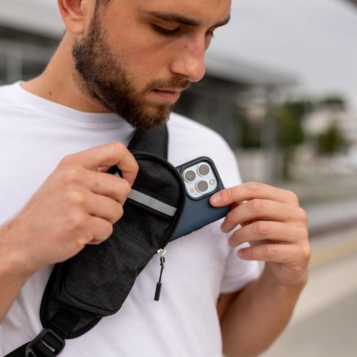 Carrywell |Not Made In China| Crossbody Sling Backpack, Small Sling Bag For Travel and Hiking, Anti-Theft Chest Bag